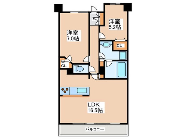 CITY　SPIRE難波グレイスの物件間取画像